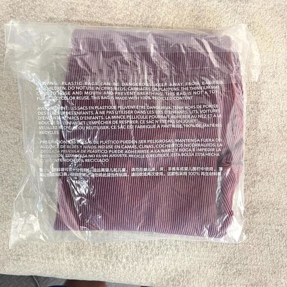 NWT Offline by aerie Ribbed Offline 7/8 Hi-Rise Leggings Dark Red Size XXL - Picture 10 of 13